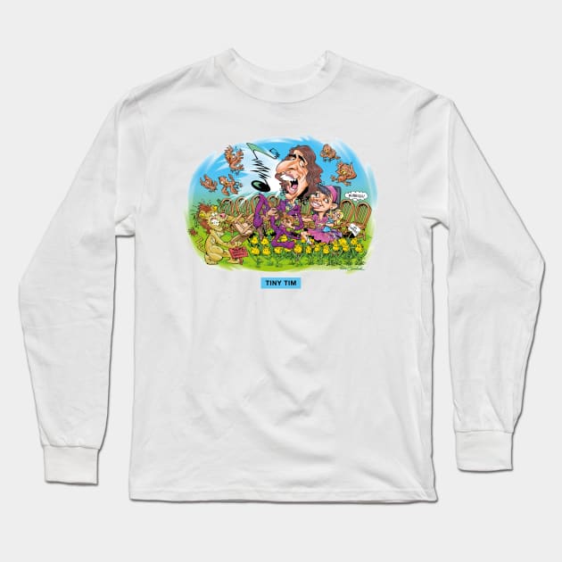 Tiny Tim - Tiptoe Through The Tulips Long Sleeve T-Shirt by PLAYDIGITAL2020